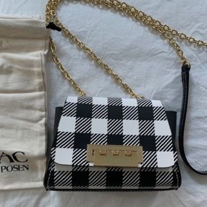 Zac Posen Black and White Eartha Mini Bag